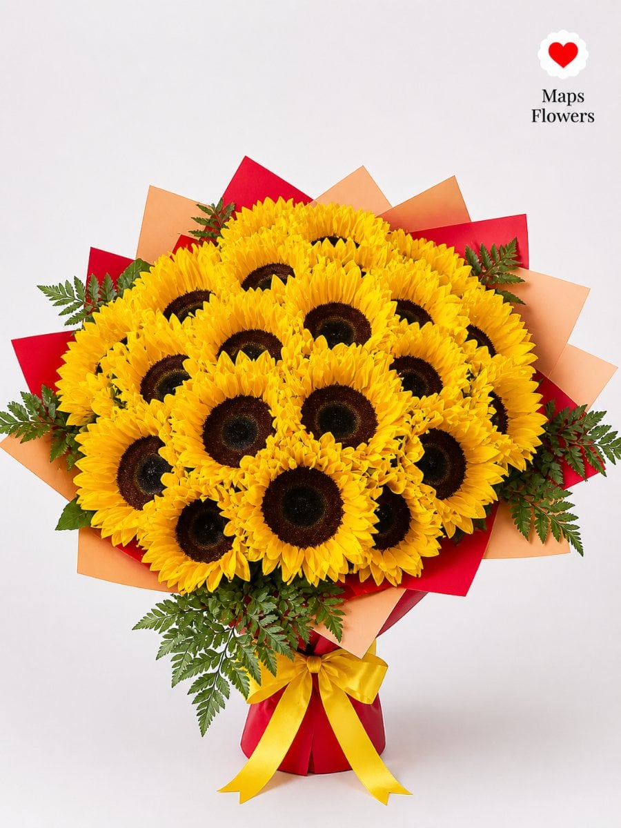 24 Sunflowers Bouquet